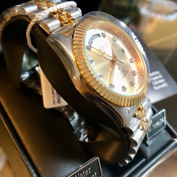 🚨SOLD🚨ON MERCARI} Automatic Day Date Diamond SS NEW Watch - Picture 8 of 13